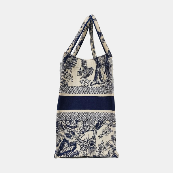Book Tote Medium Canvas Blue