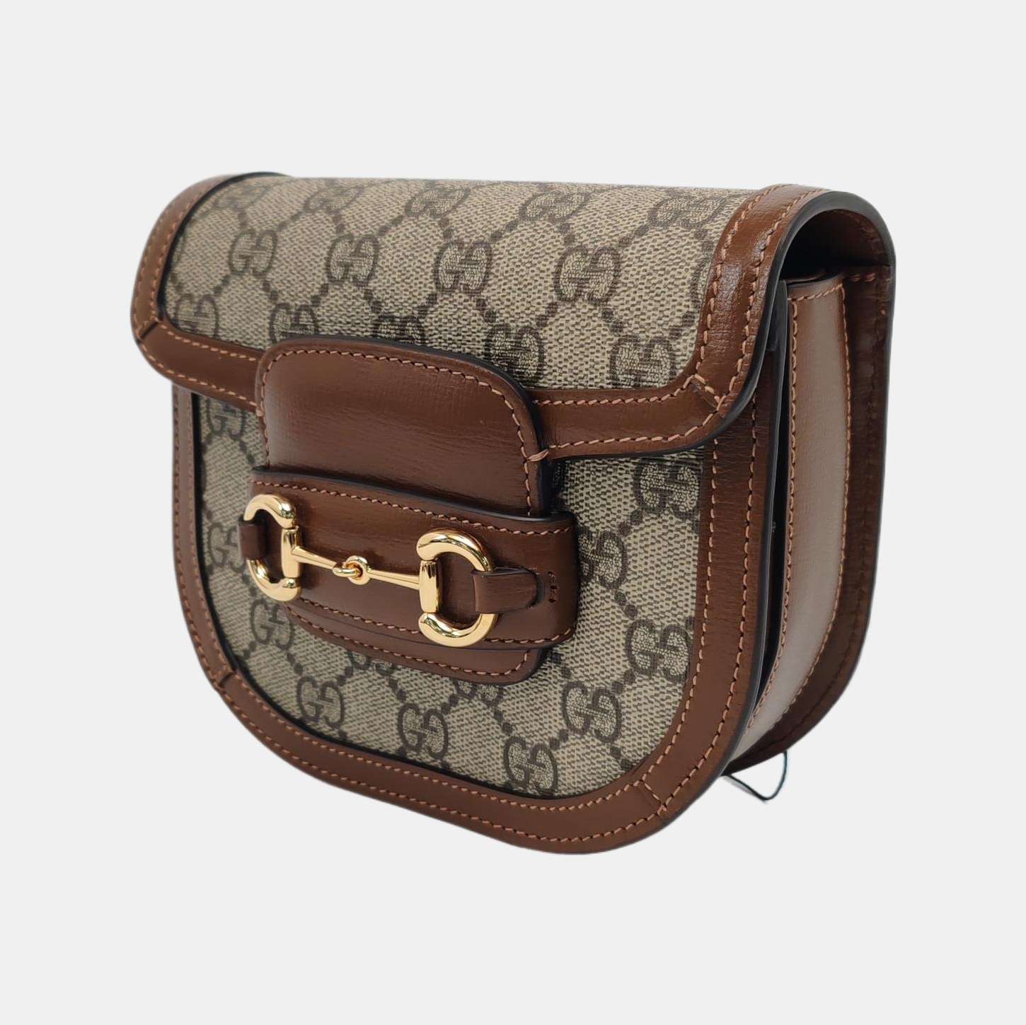 Authenticated pre-owned  Horsebit 1955 Monogram Coated Canvas Brown - Belt Bag at Looply