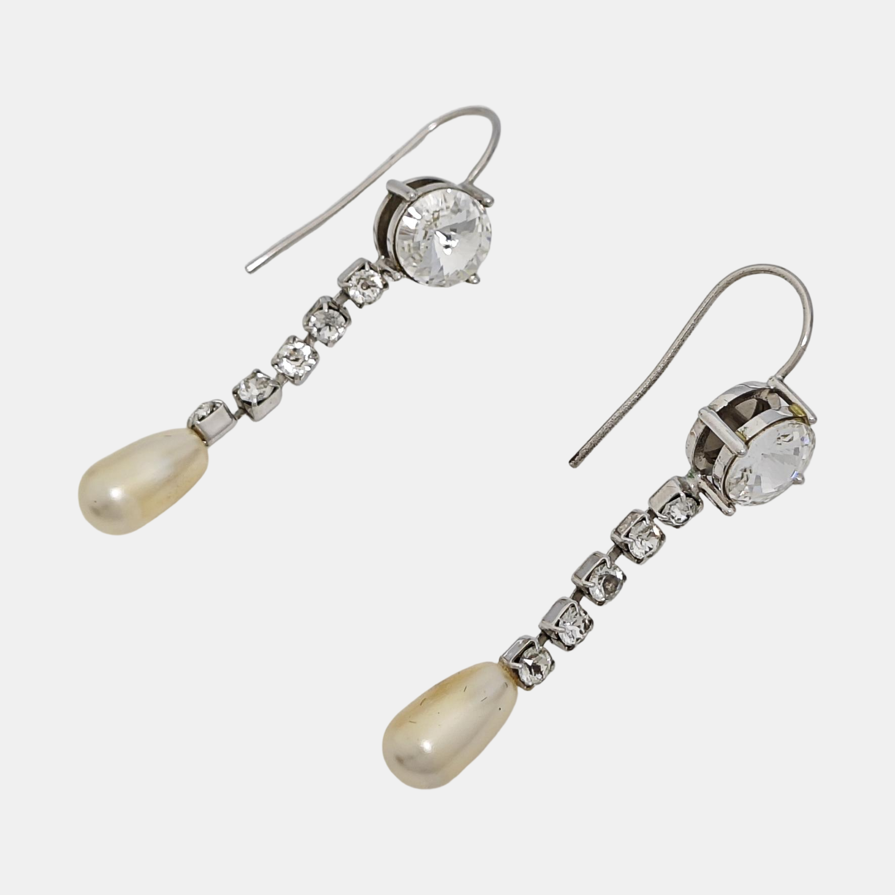 Metal Silver Earrings