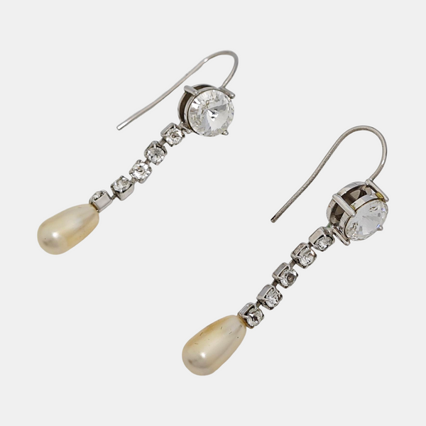 Metal Silver Earrings