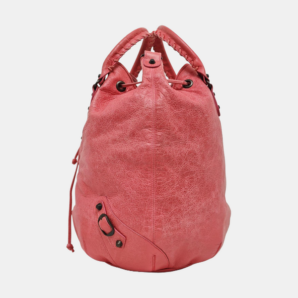 Pompon Bag Calfskin Pink