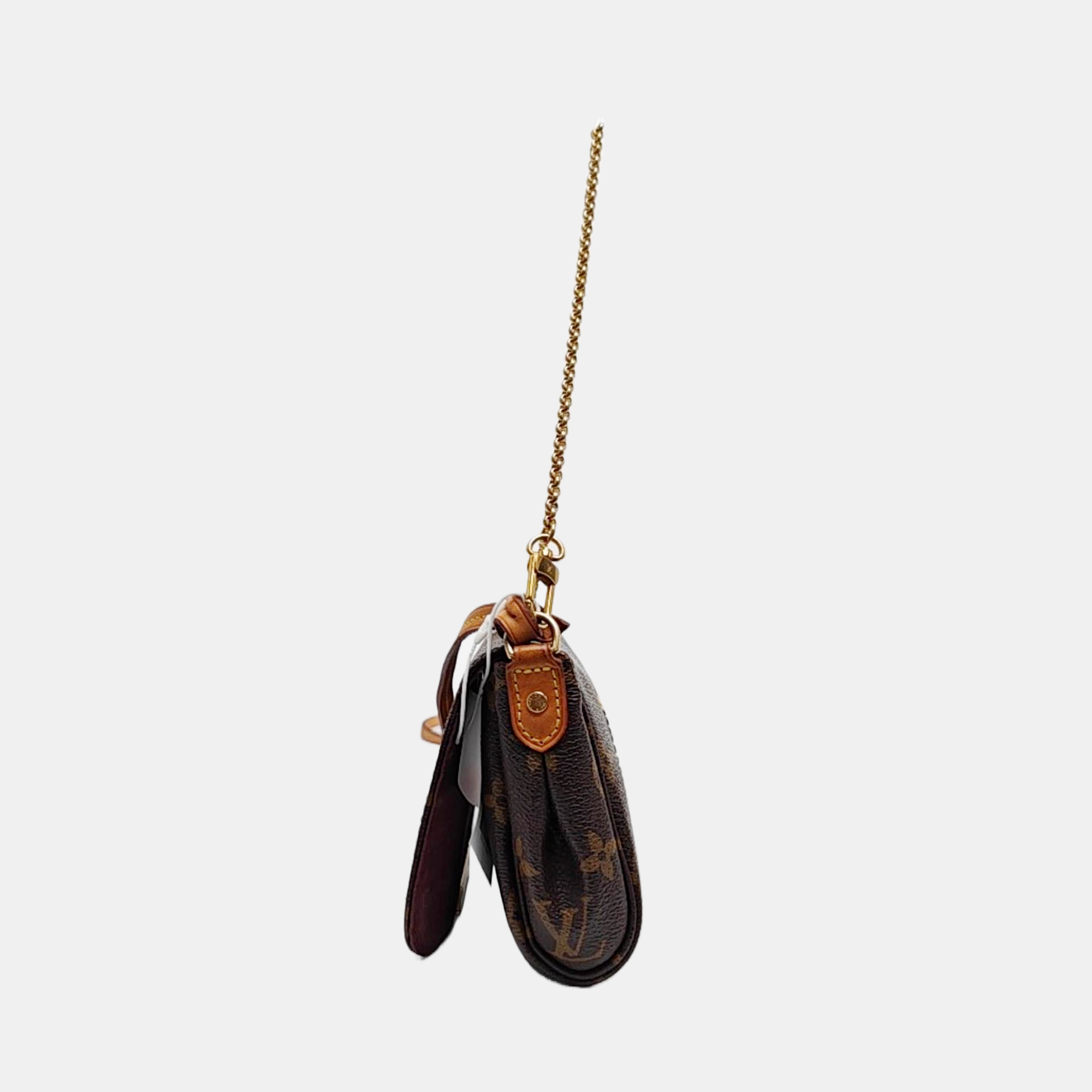 FAVORITE PM Monogram Coated Canvas Brown