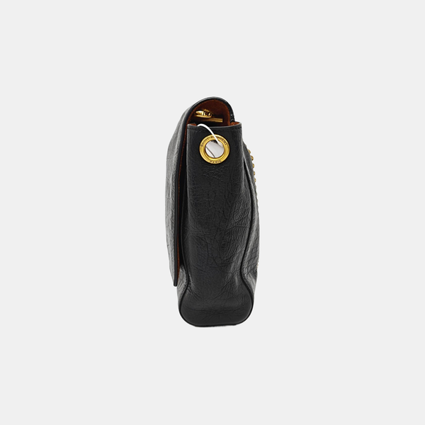 Calfskin Shoulder Bag Black