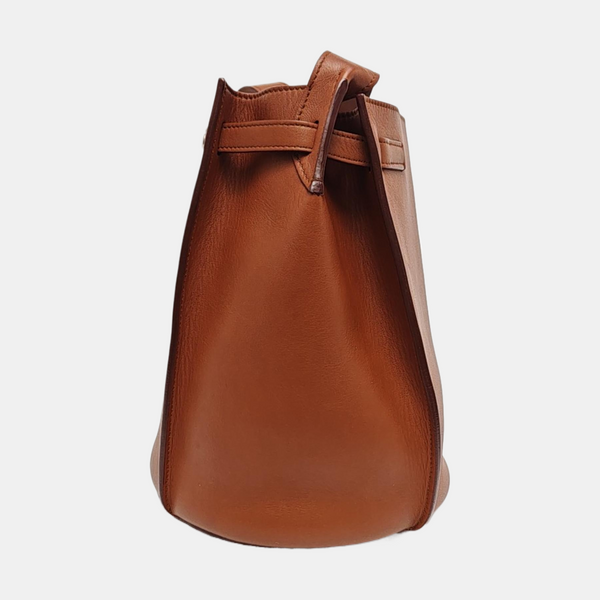 Authenticated pre-owned  BIG BAG Calfskin Brown - Bucket Bag at Looply