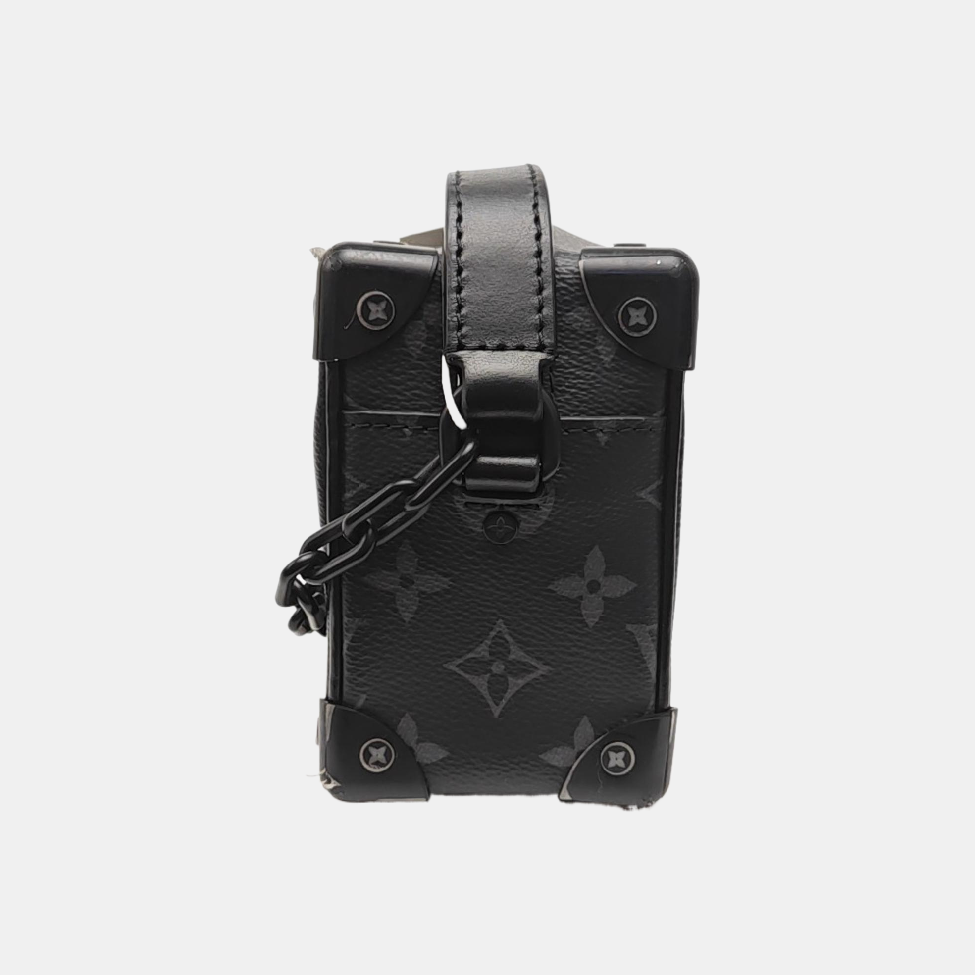 SOFT TRUNK Mini Monogram Coated Canvas Black