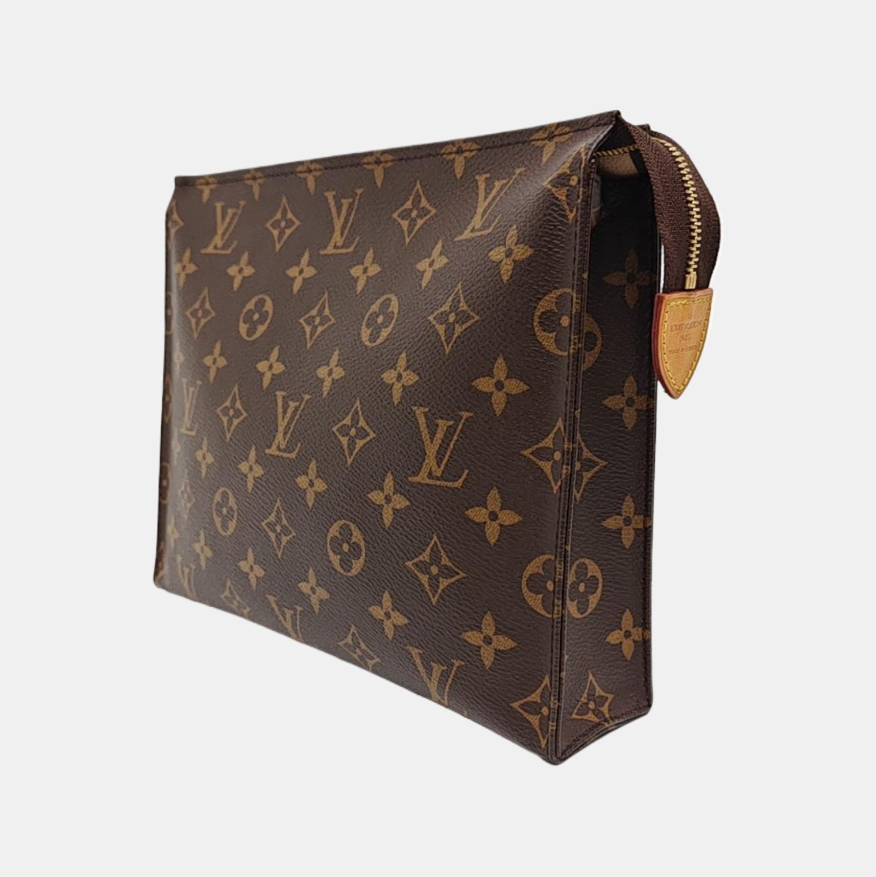 TOILET POCKET 26 Monogram Coated Canvas Brown
