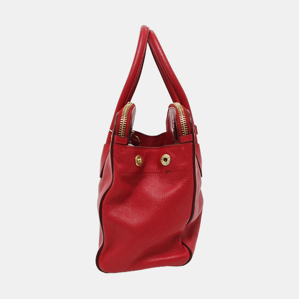 Calfskin Shoulder Bag Red