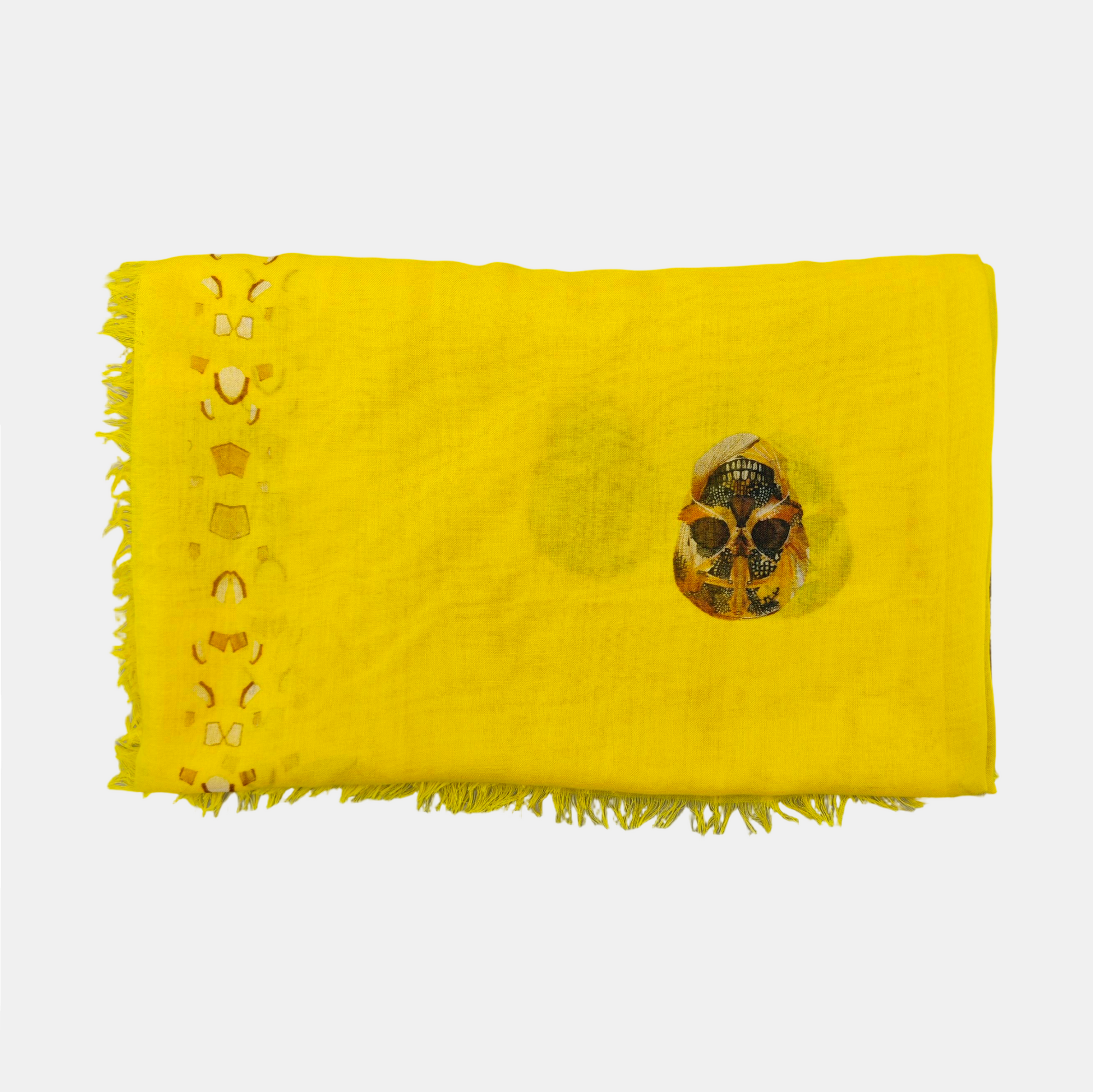 Synthetic Fiber Scarf Yellow