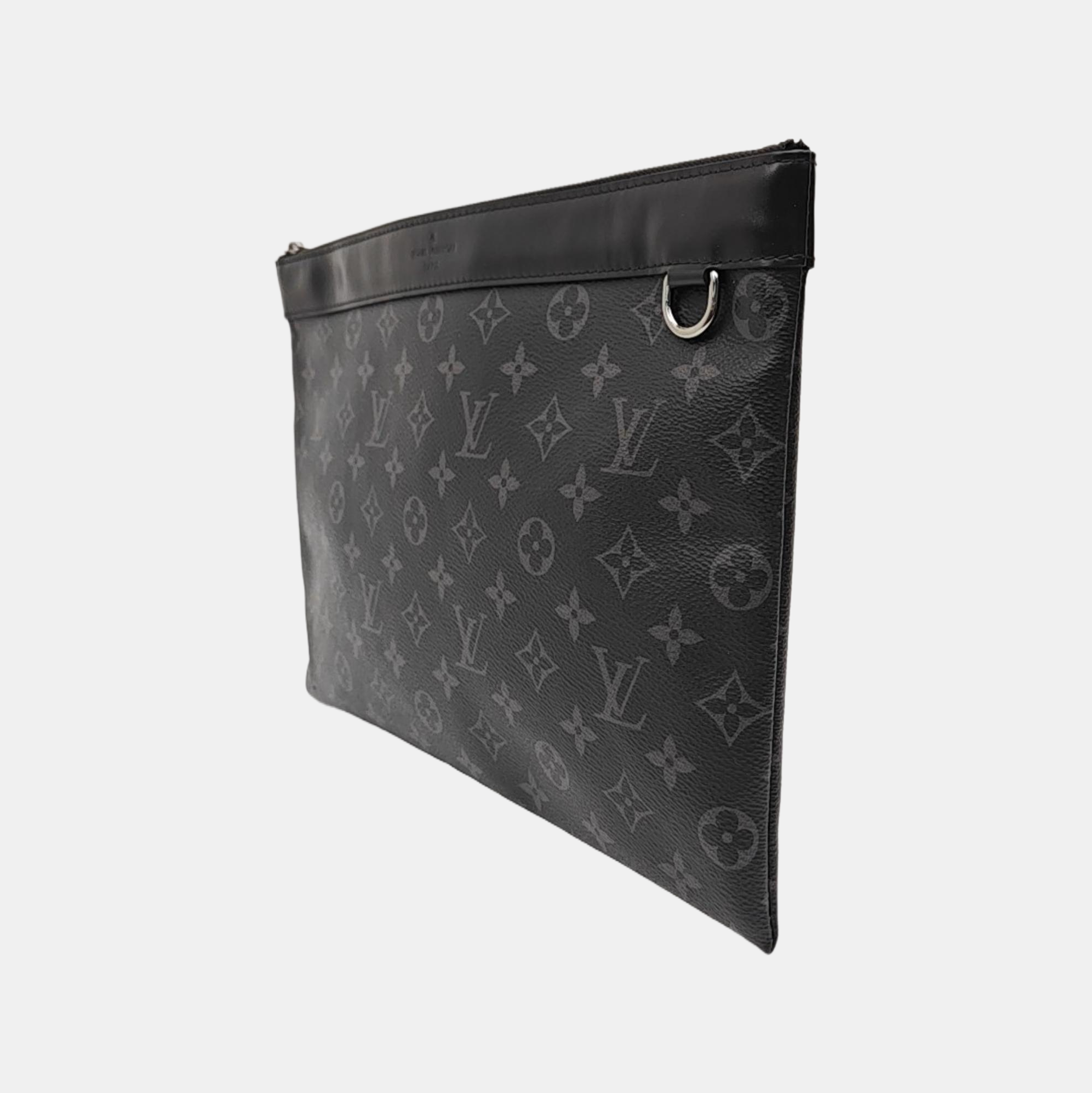 DISCOVERY Monogram Coated Canvas Gray