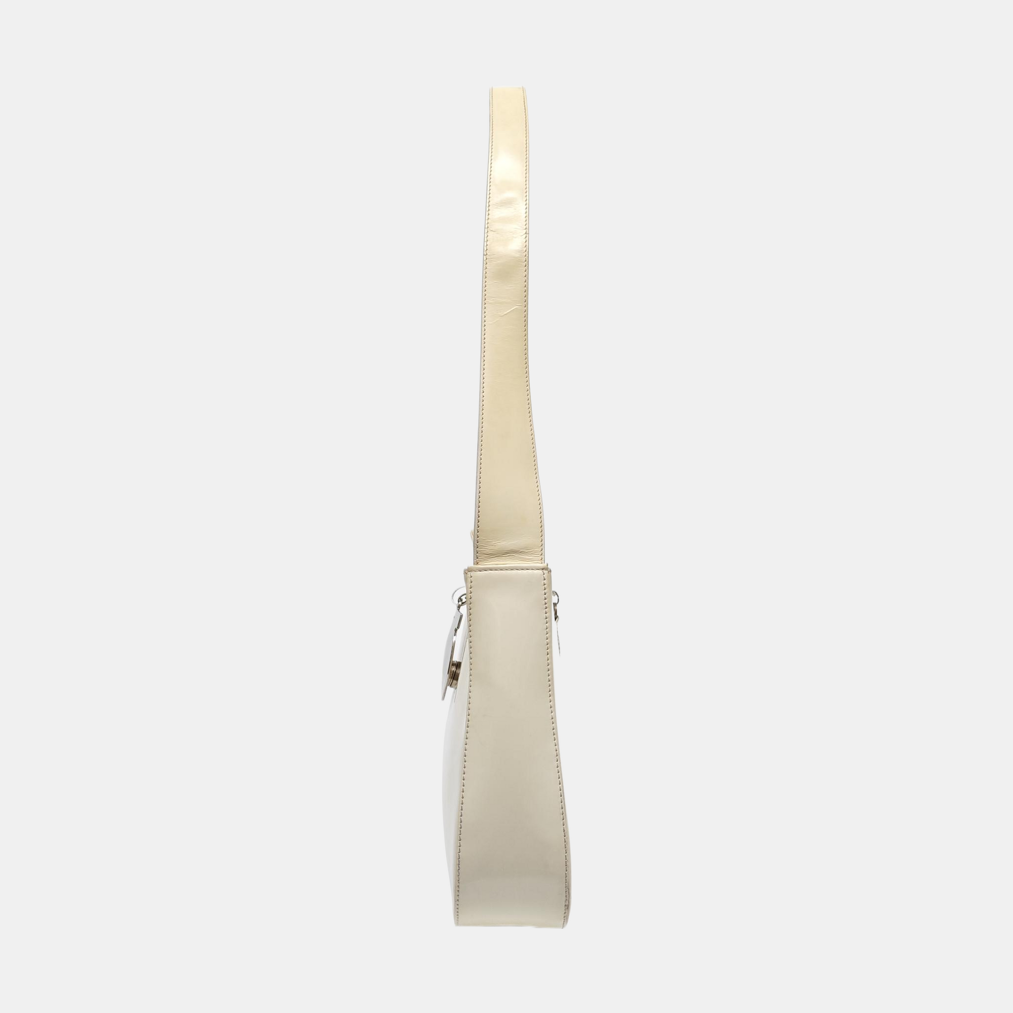 Calfskin Shoulder Bag White