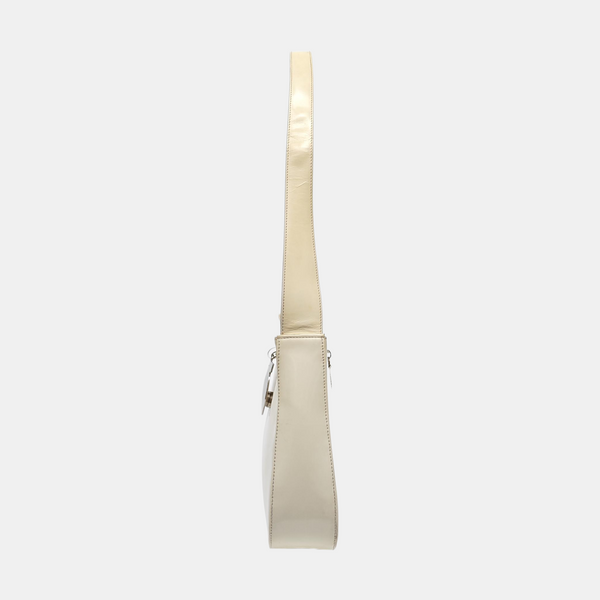 Calfskin Shoulder Bag White