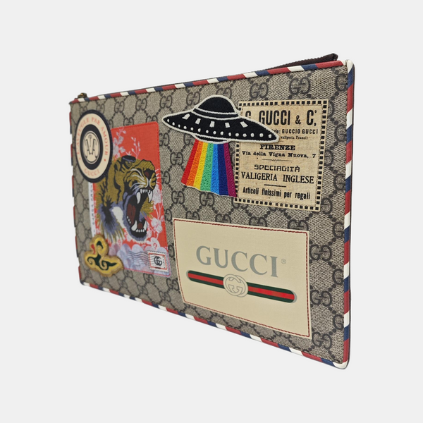 Courrier Monogram Coated Canvas Beige