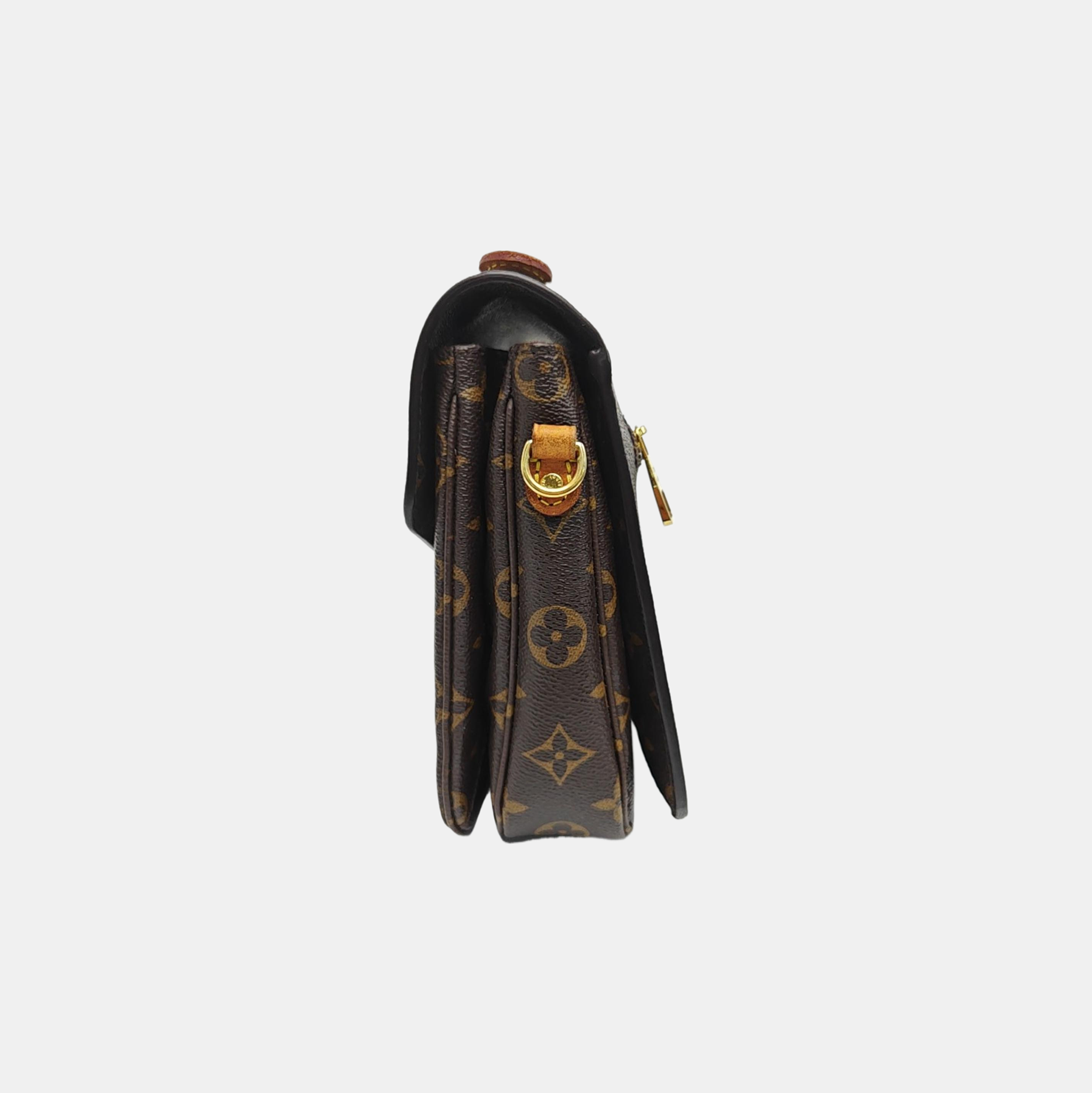 MÉTIS MM Monogram Coated Canvas Brown