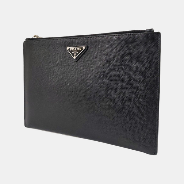 Clutch Saffiano Calfskin Black