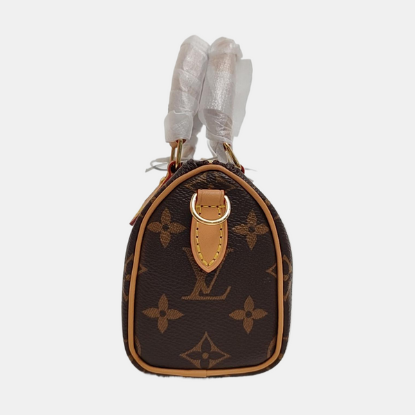 SPEEDY Nano Monogram Coated Canvas Brown