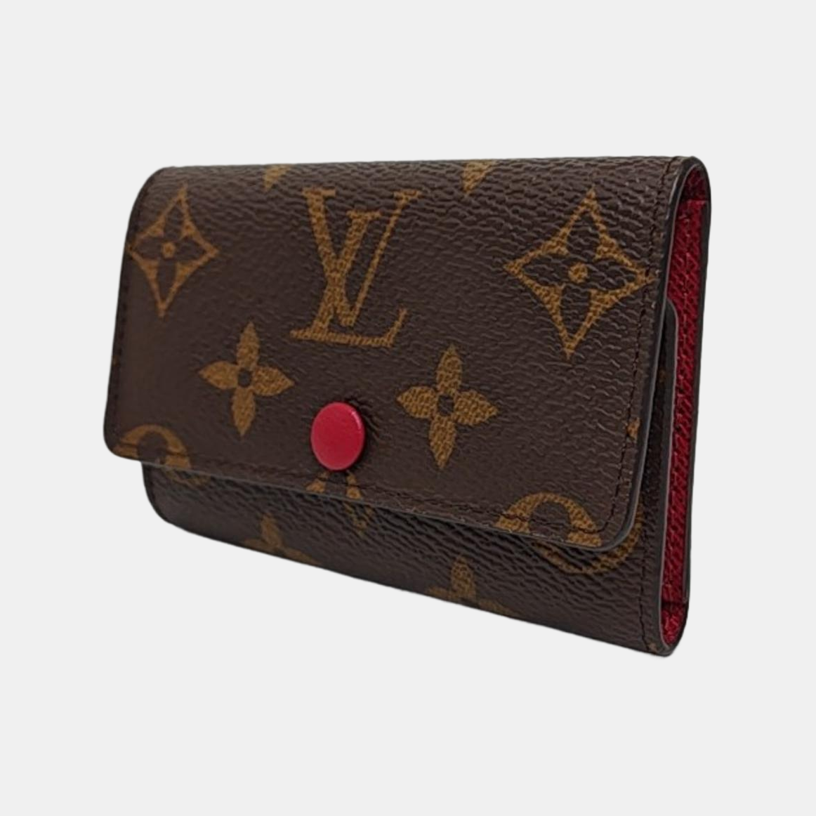 Monogram Coated Canvas Key Pouch Brown