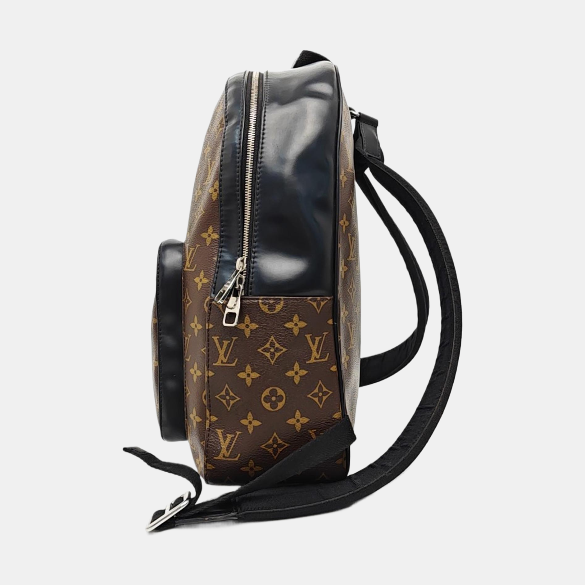 JOSH Monogram Coated Canvas Brown