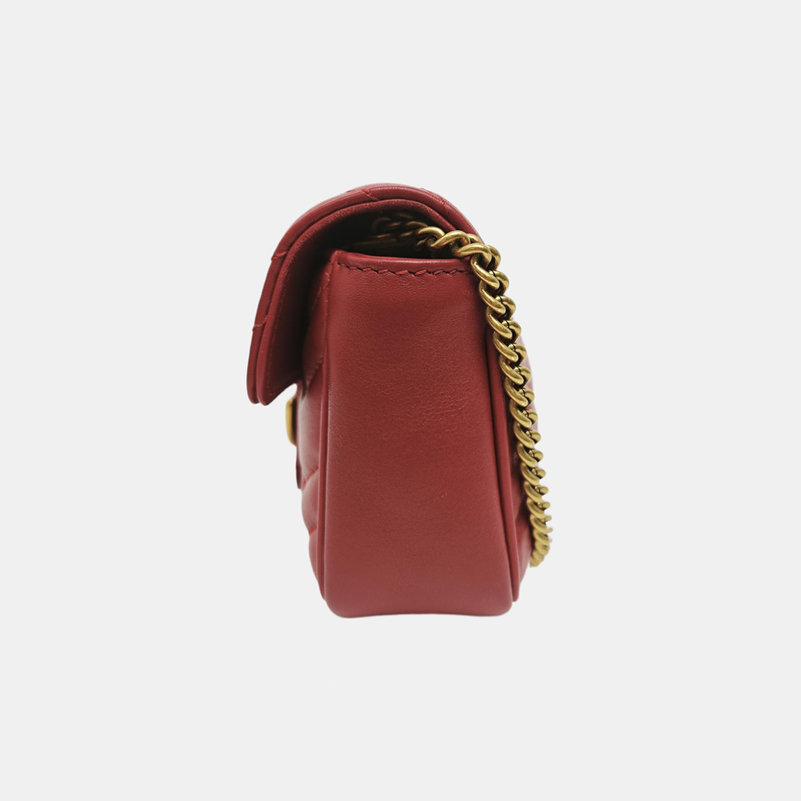 GG Marmont Mini Quilted Calfskin Red