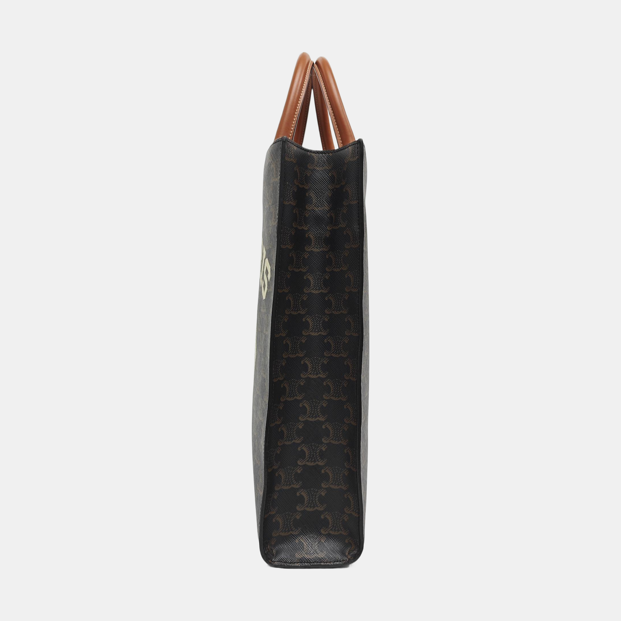 CABAS CELINE Small Coated Canvas Brown