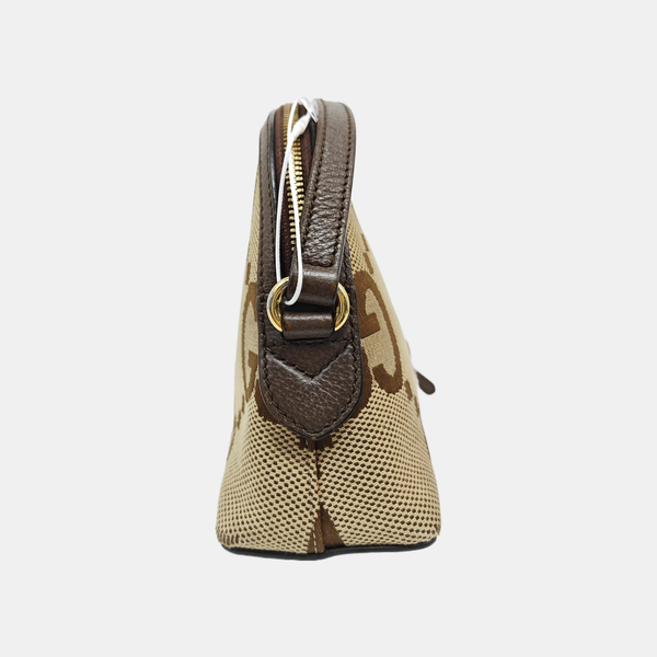 Ophidia Small Monogram Fabric Brown