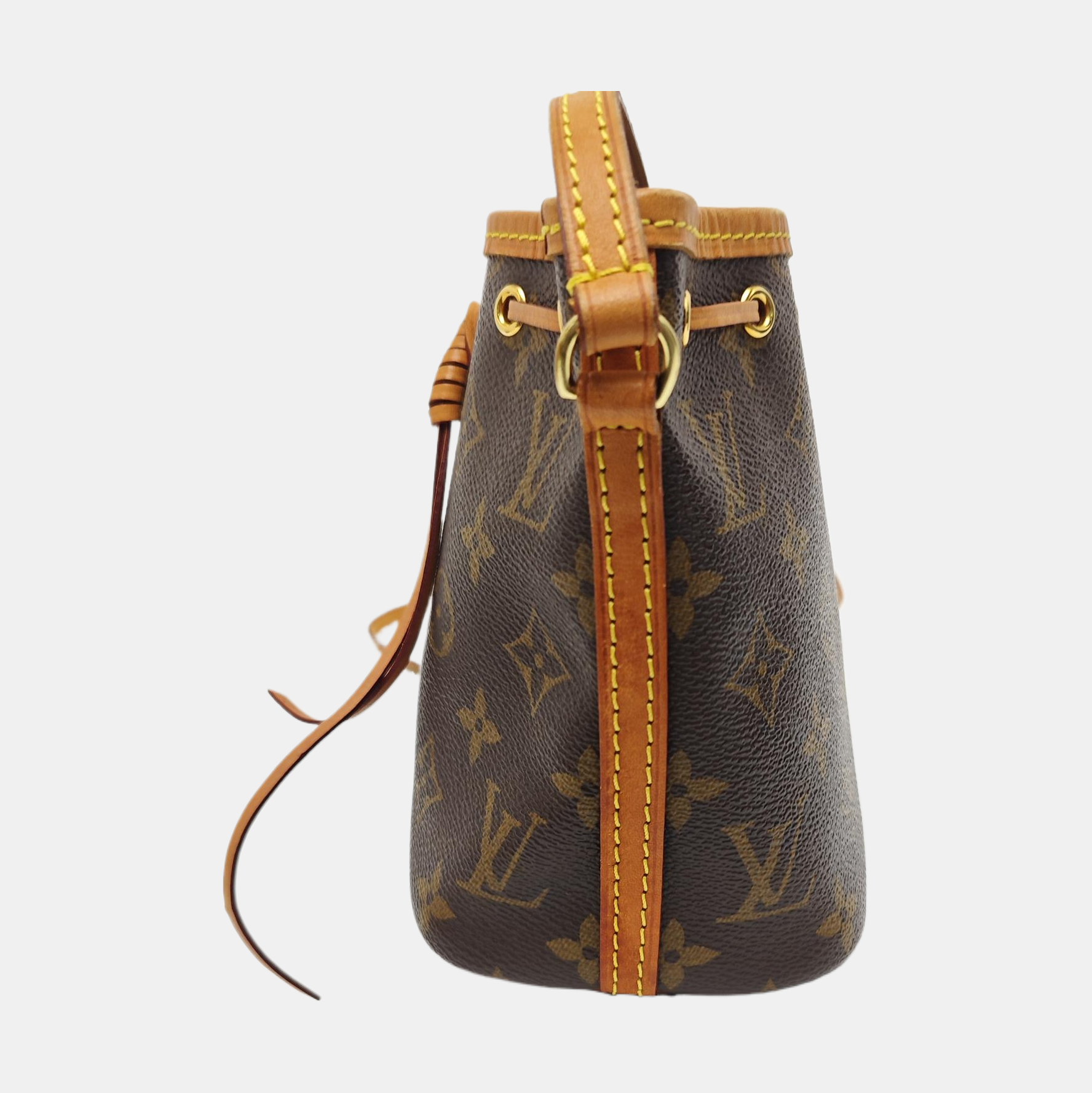 NÉONOÉ Nano Monogram Coated Canvas Brown