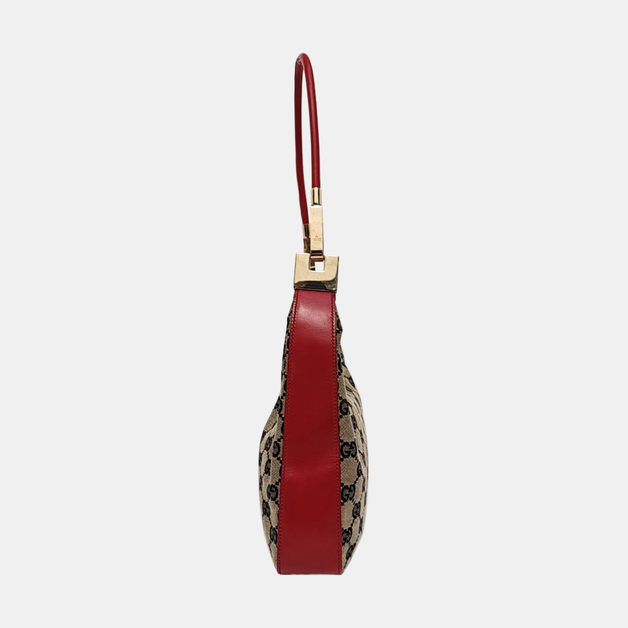 Monogram Canvas Shoulder Bag Brown
