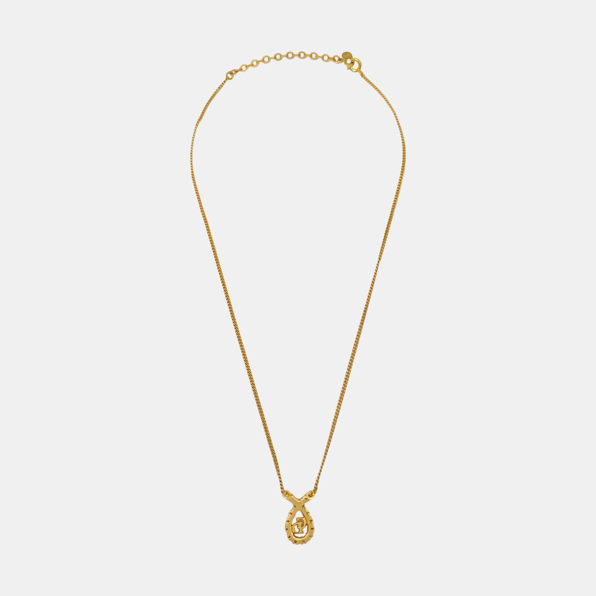 Petit CD Metal Gold Necklace