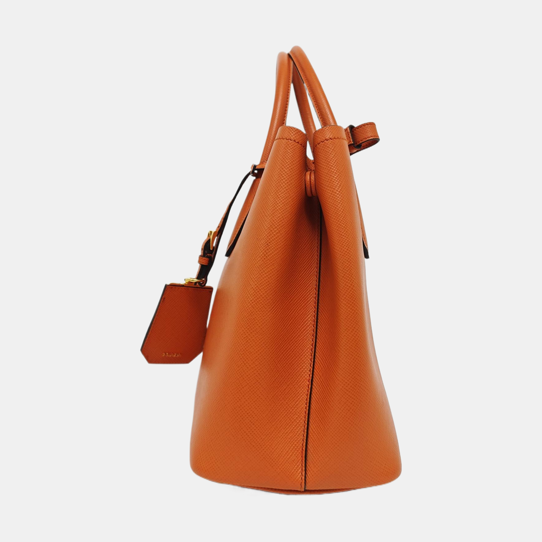 Double Medium Saffiano Calfskin Orange