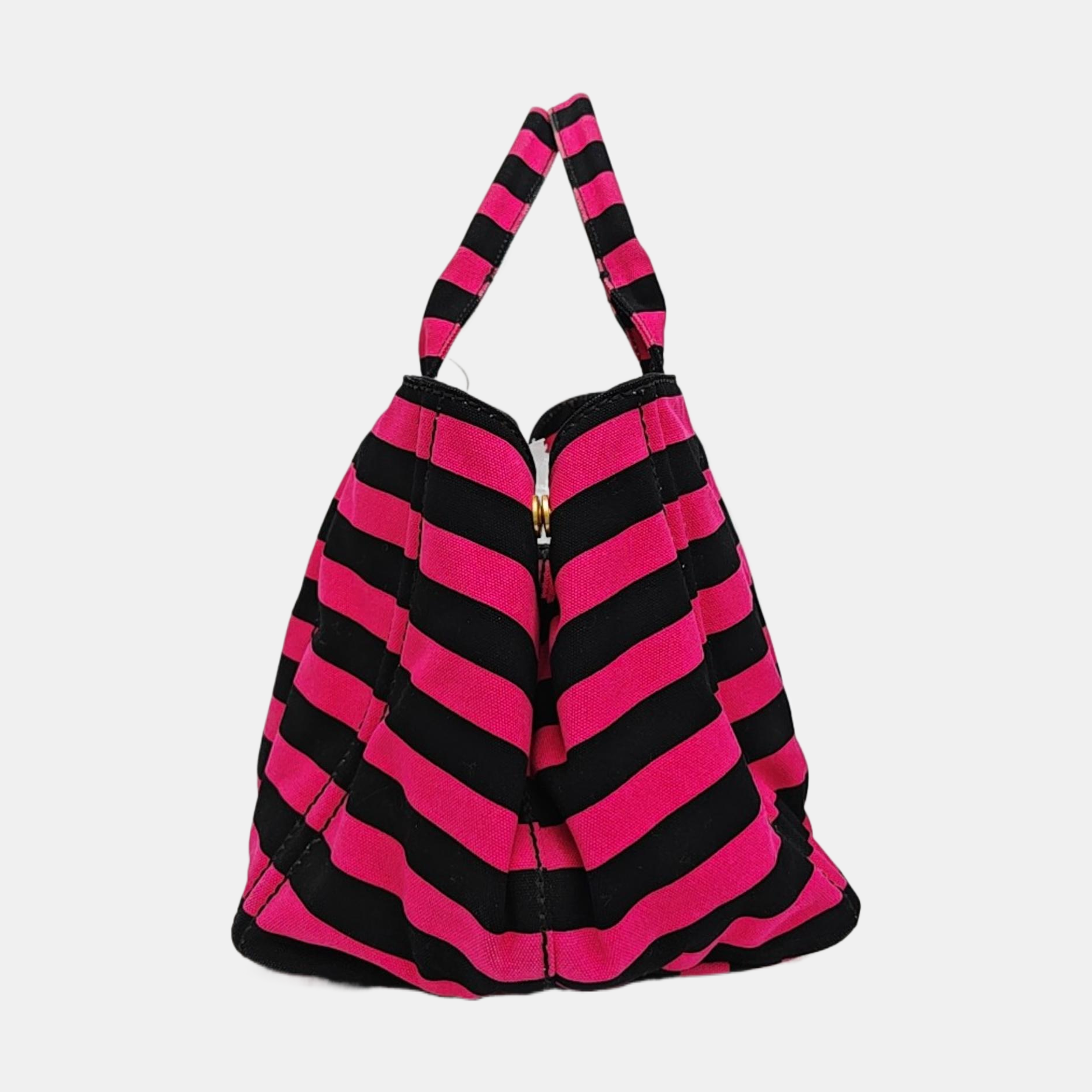 Quilted Canvas Tote Bag Multicolor