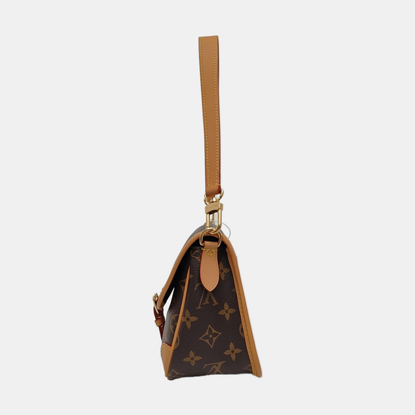 DIANE Monogram Coated Canvas Brown