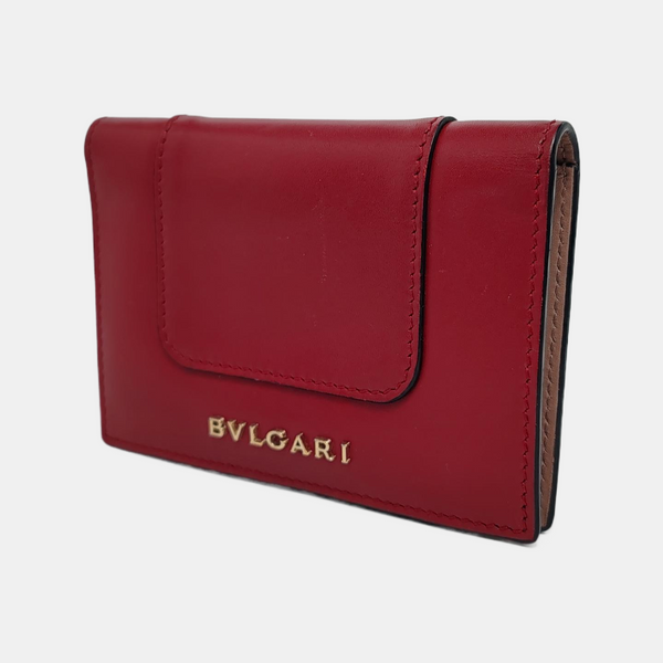 SERPENTI FOREVER Calfskin Red Card Holder
