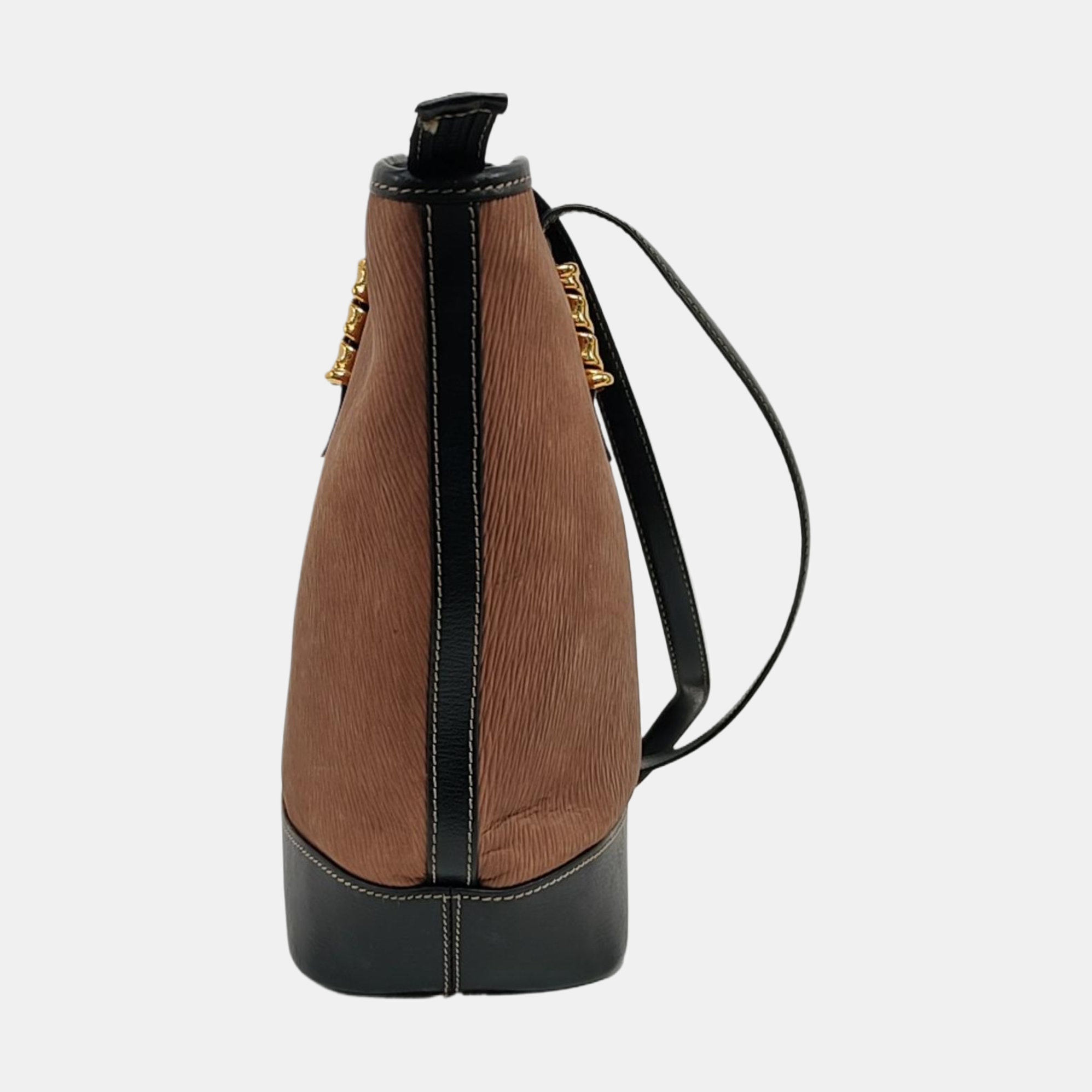 Calfskin Shoulder Bag Brown
