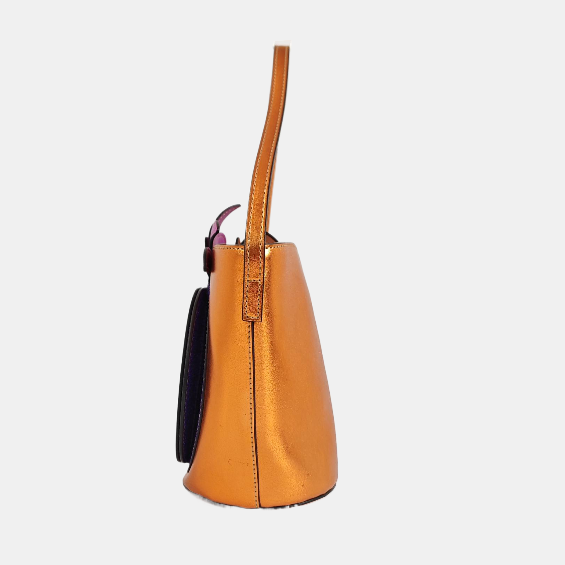 Children’s GG Bucket Calfskin Orange