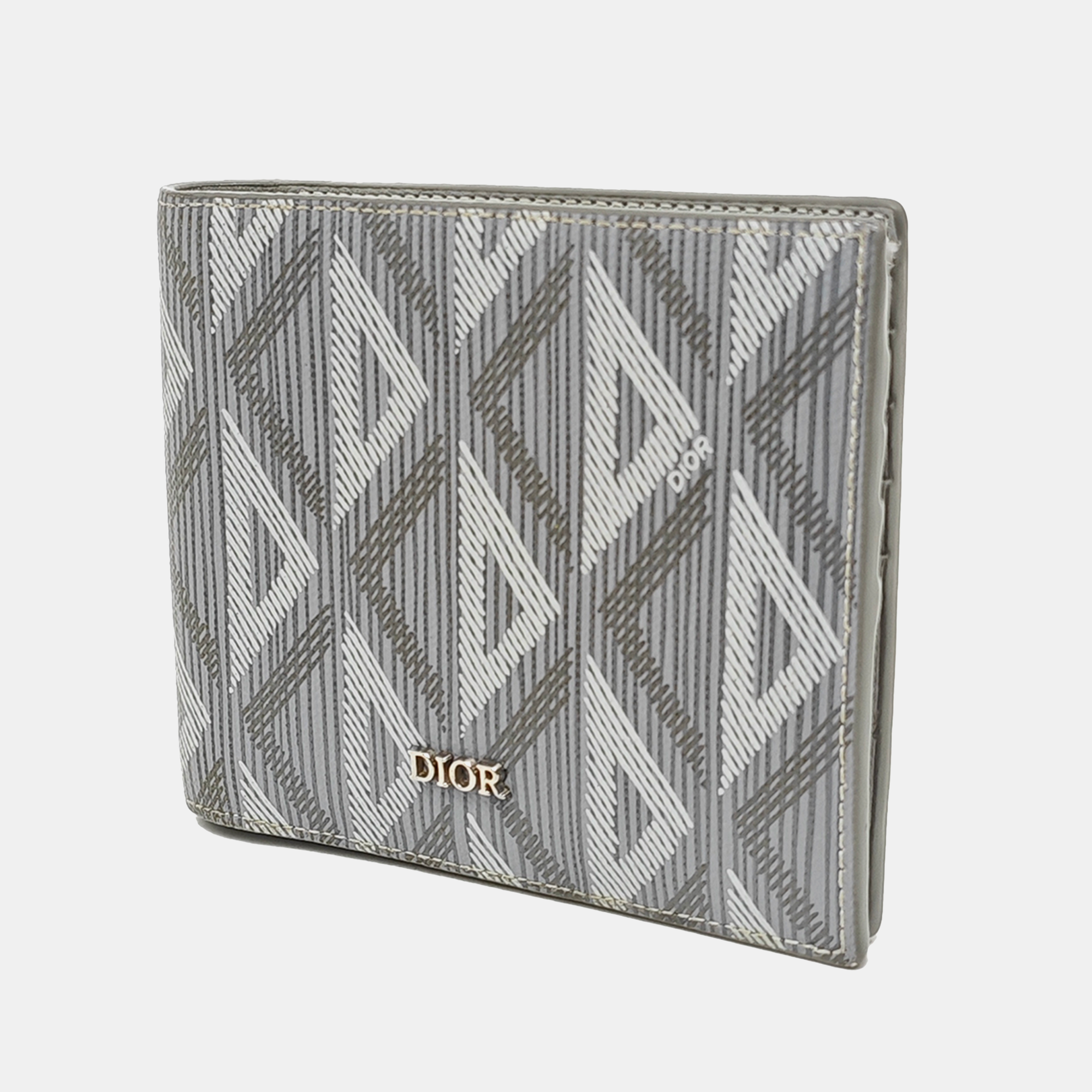 Coated Canvas Wallet Gray