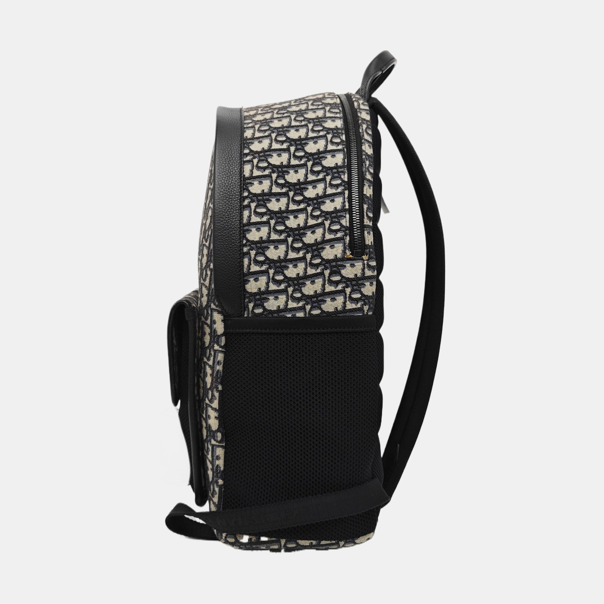 Oblique Canvas Backpack Blue