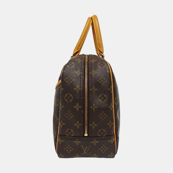 DEAUVILLE MM Monogram Coated Canvas Brown
