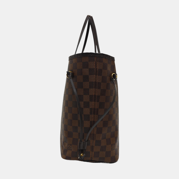 NEVERFULL MM Damier Ebene Coated Canvas Brown