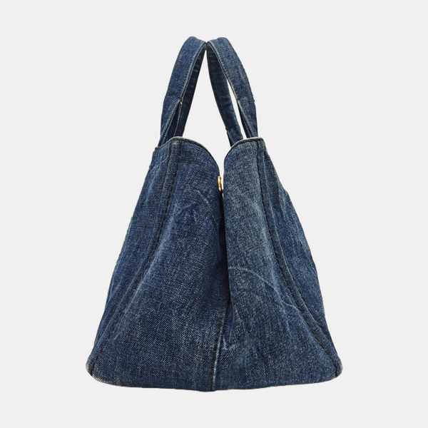 Denim Quilted Denim Blue