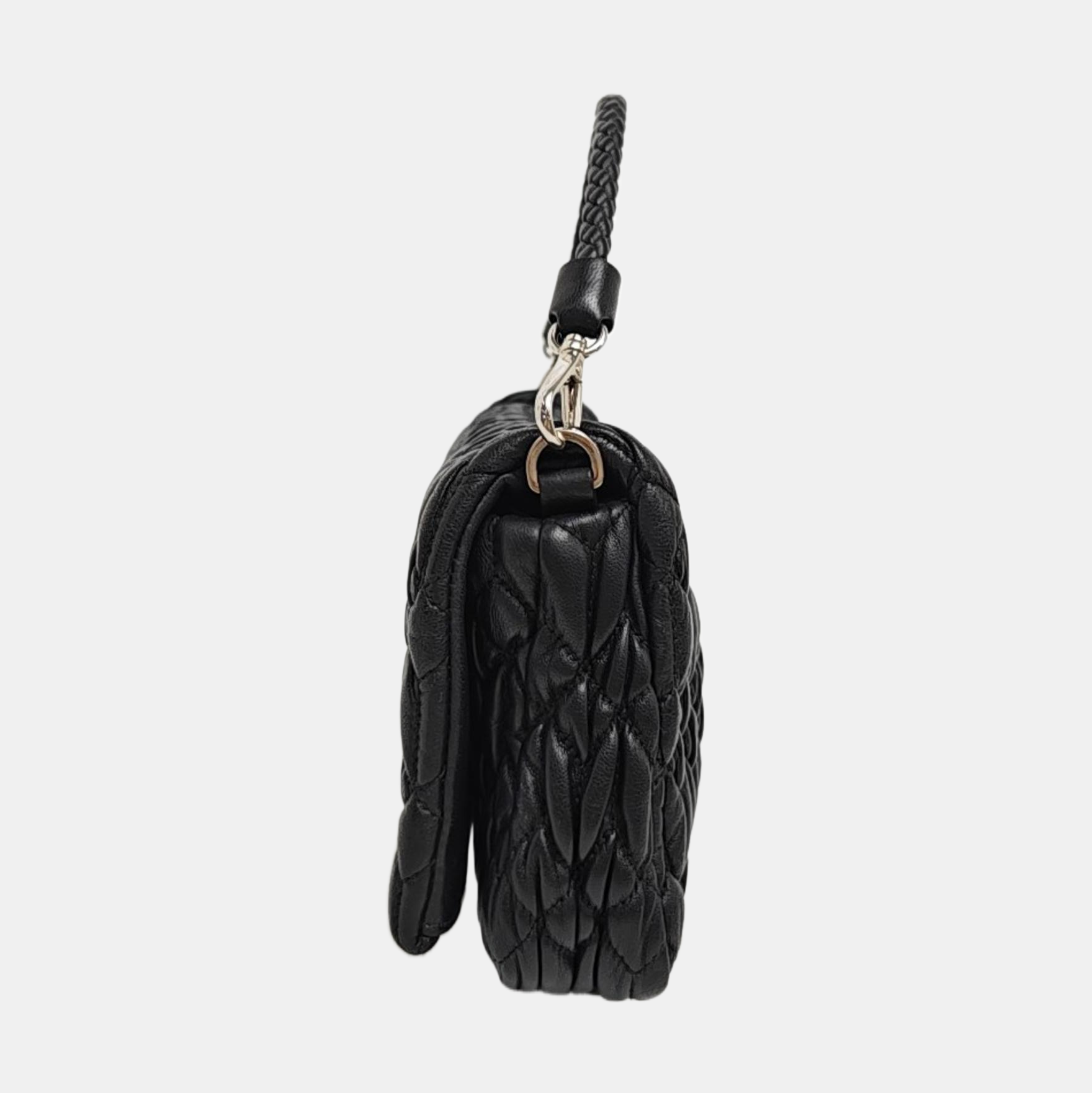 Crystal Quilted Lambskin Black