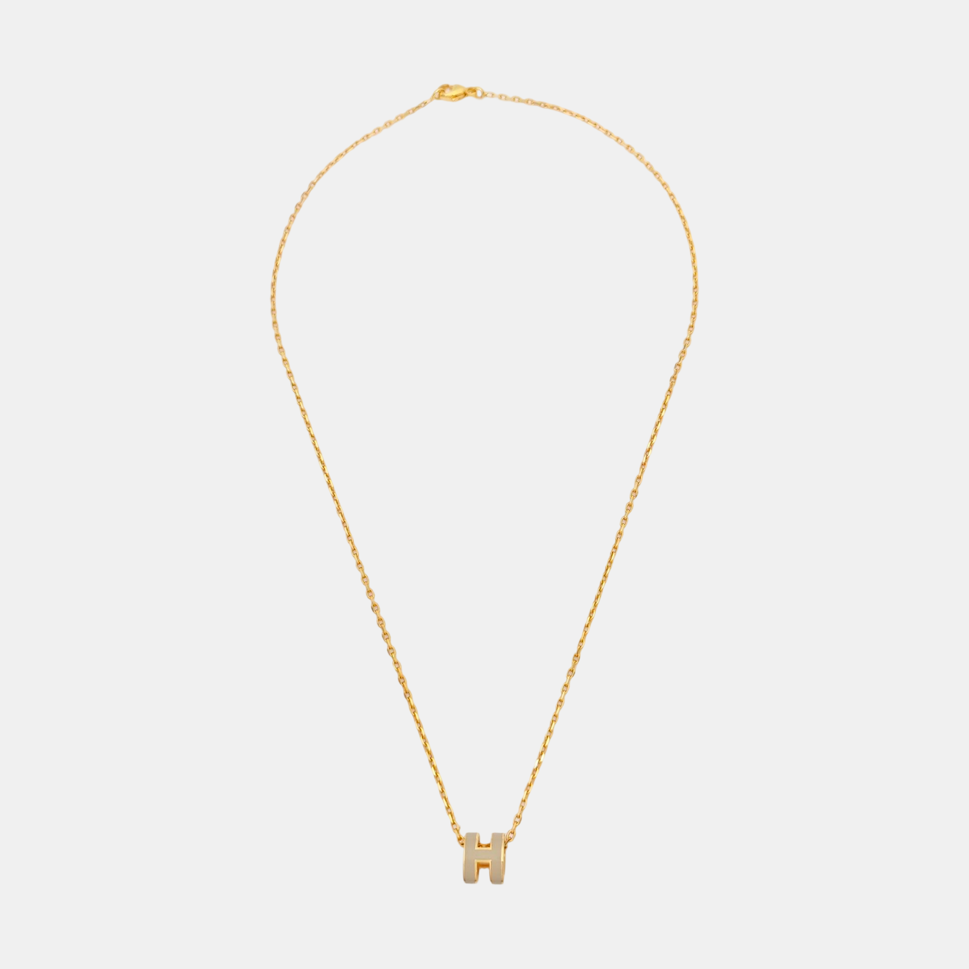 Pop H Metal Rose Gold Necklace