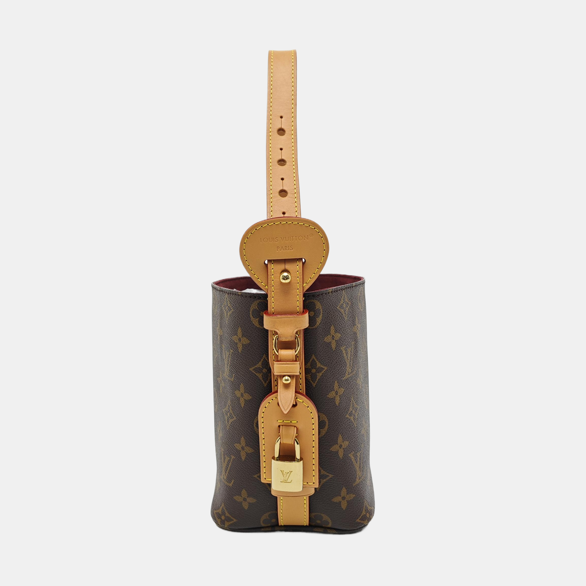ALL IN BB Monogram Coated Canvas Brown