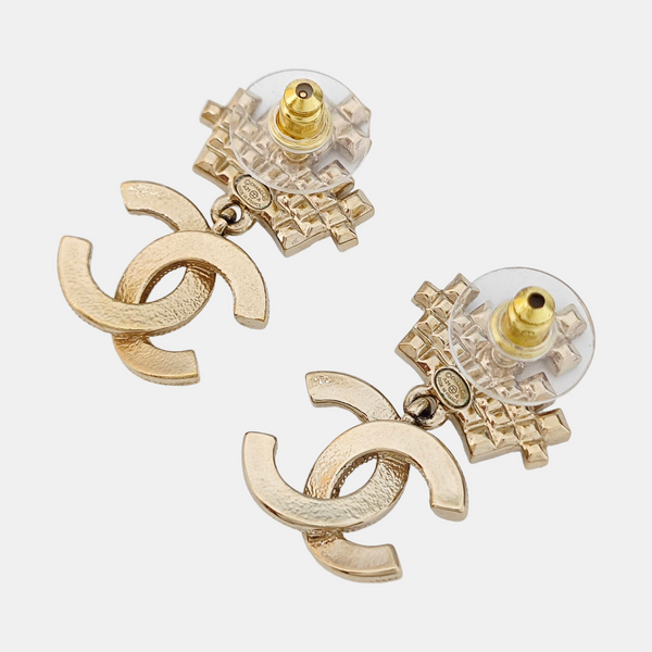 Metal Gold Stud Earrings