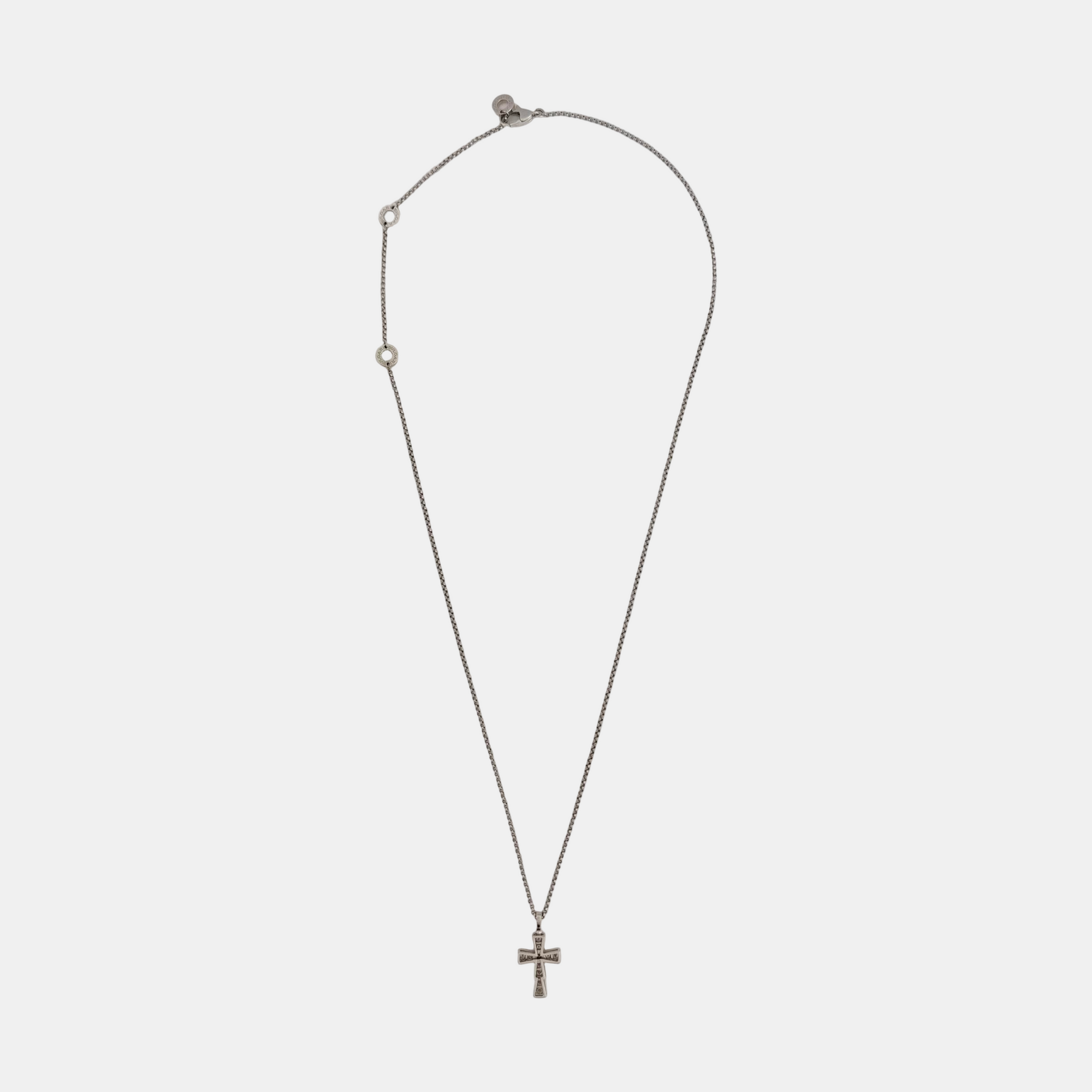 CROCE 18k White Gold Silver Necklace