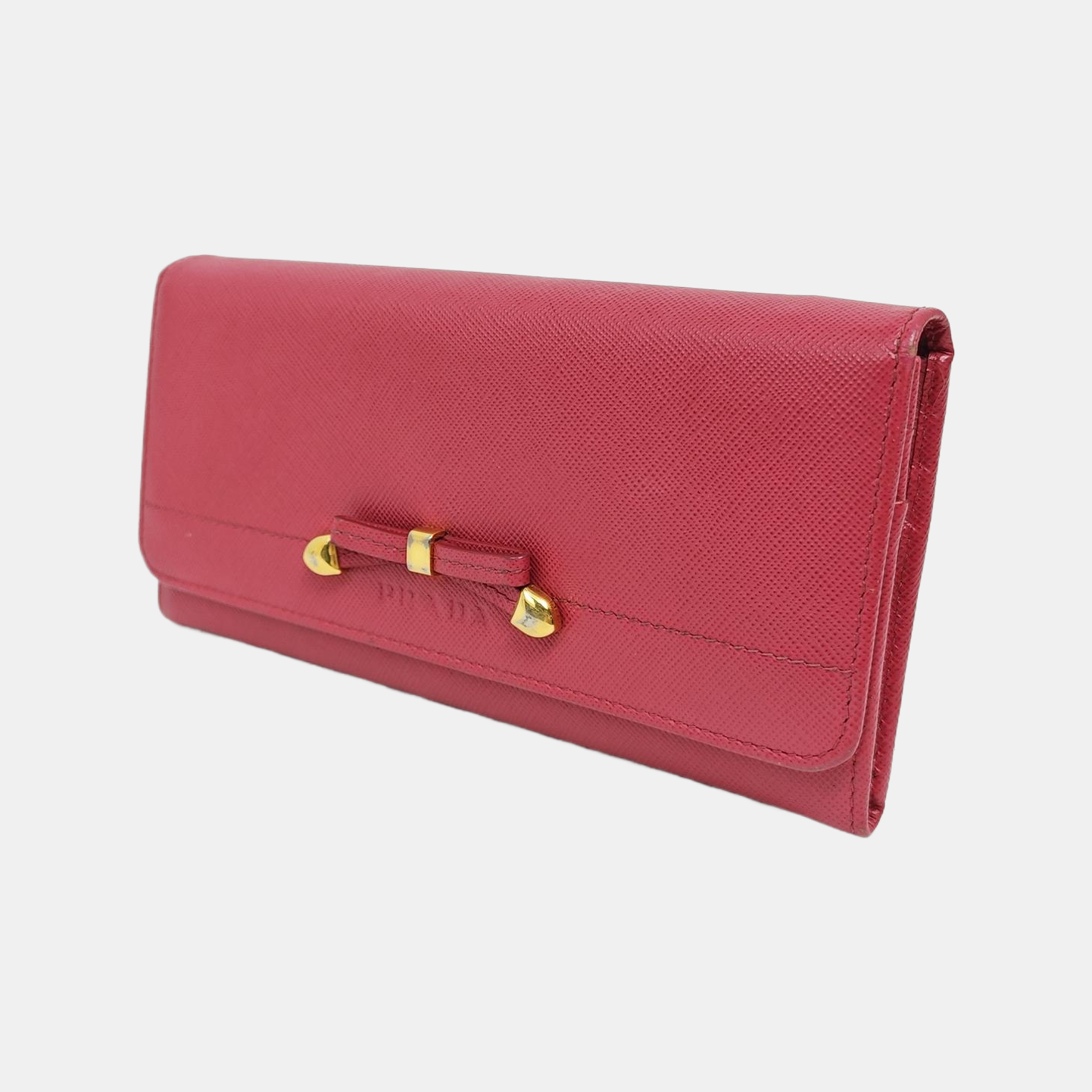 Saffiano Calfskin Wallet Red