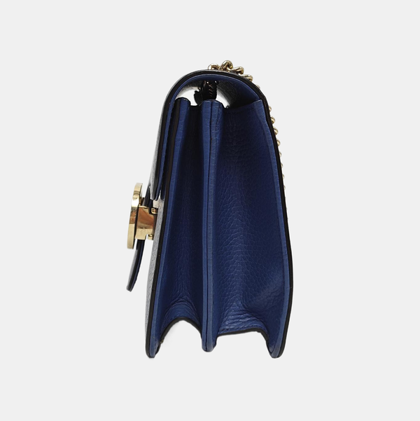 Interlocking G Small Calfskin Blue