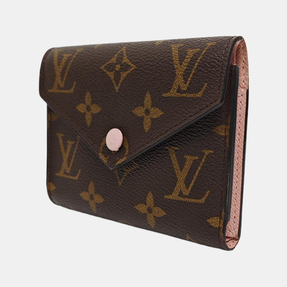 VICTORINE Monogram Coated Canvas Brown Wallet