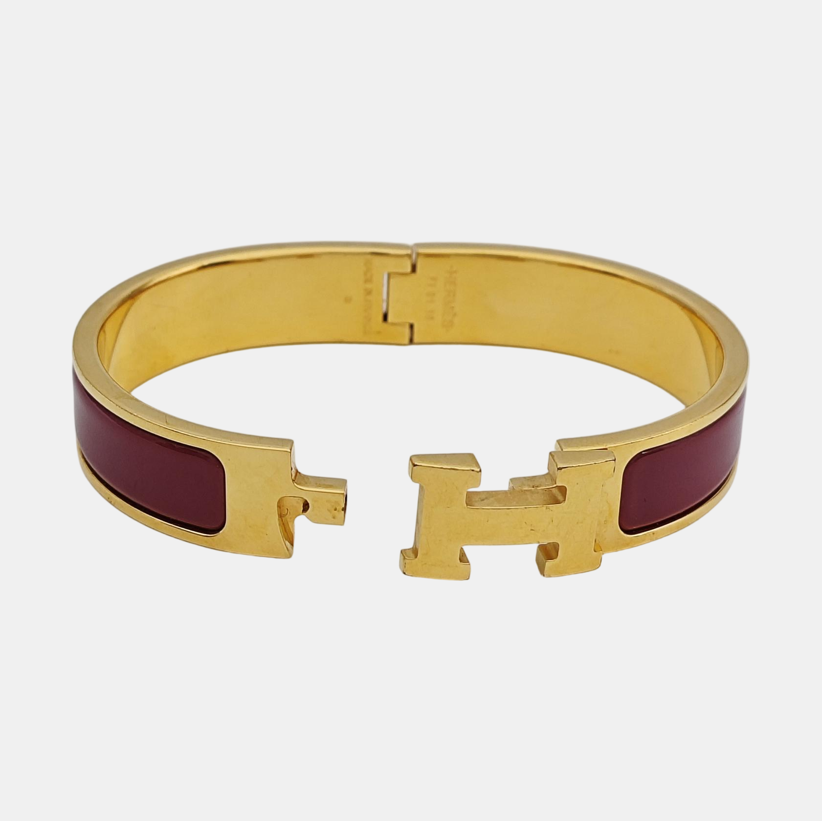 Clic H Metal Gold Bangle