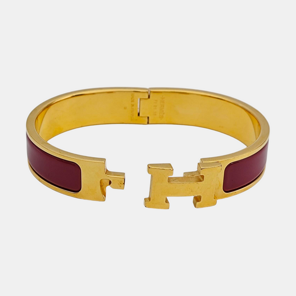 Clic H Metal Gold Bangle