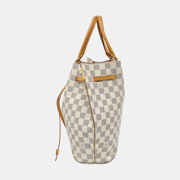 GIROLATA GM Damier Azur Coated Canvas White