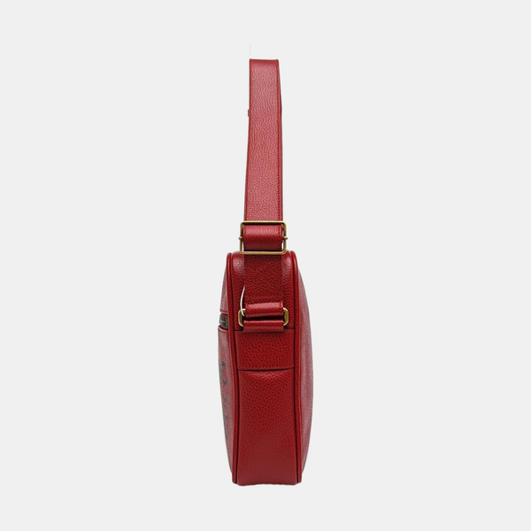 Print Calfskin Red